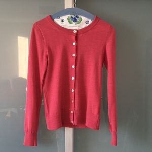 Pink J.Crew Tippi cardigan, 100% merino, size XS